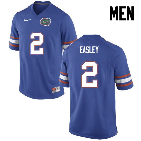 NCAA Florida Gators Dominique Easley Men's #2 Nike Blue Stitched Authentic College Football Jersey PKQ4064TD